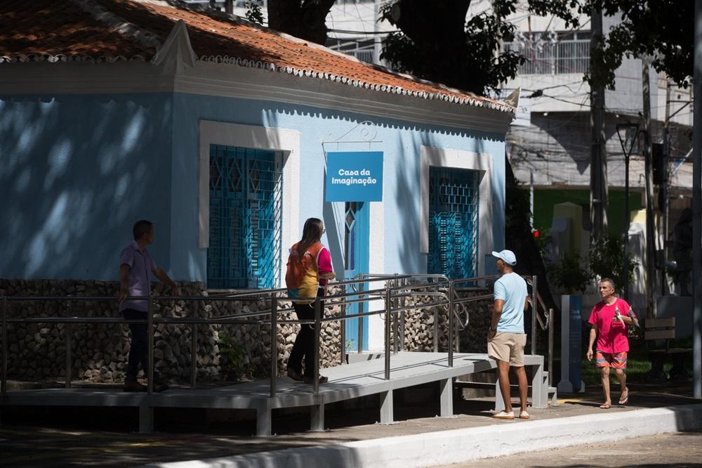 Na imagem, a Casa da Imaginação, uma das estruturas presentes na Cidade da Criança, equipamento recém-inaugurado pela Prefeitura de Fortaleza