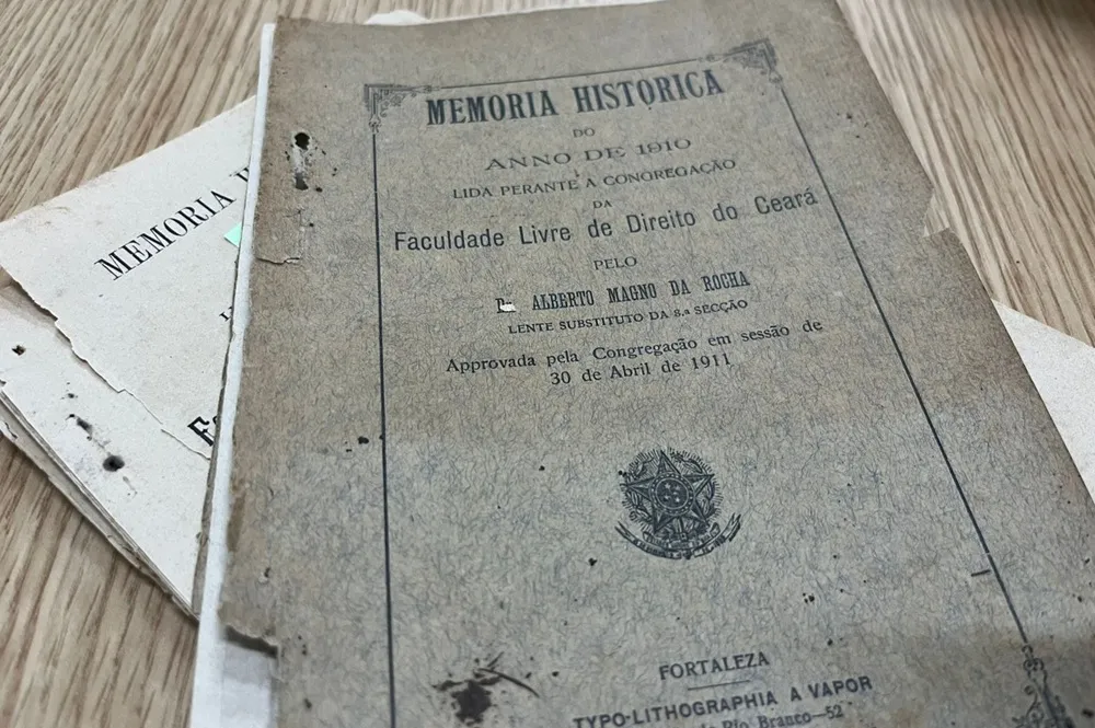 Arquivos da Faculdade de Direito no Ceará que estão no Memorial da UFC