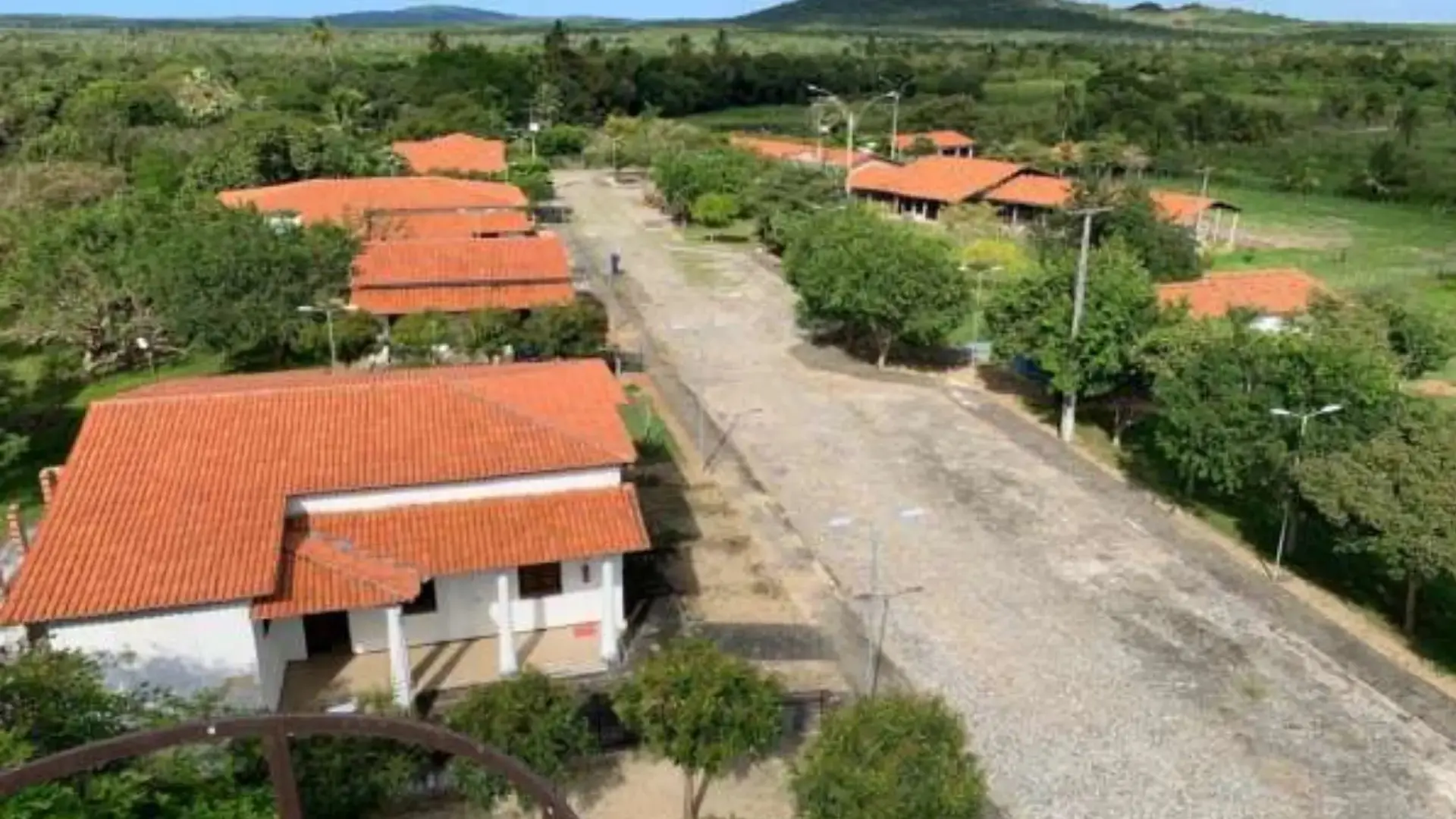 Imagem aérea da fazenda da Uece