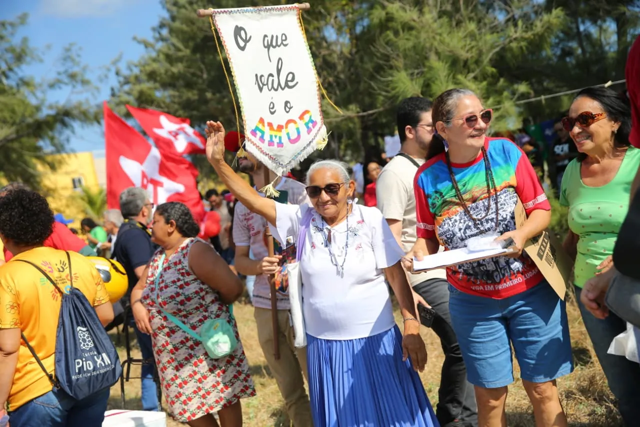 Grito dos Excluídos na Praia do Futuro, em Fortaleza
