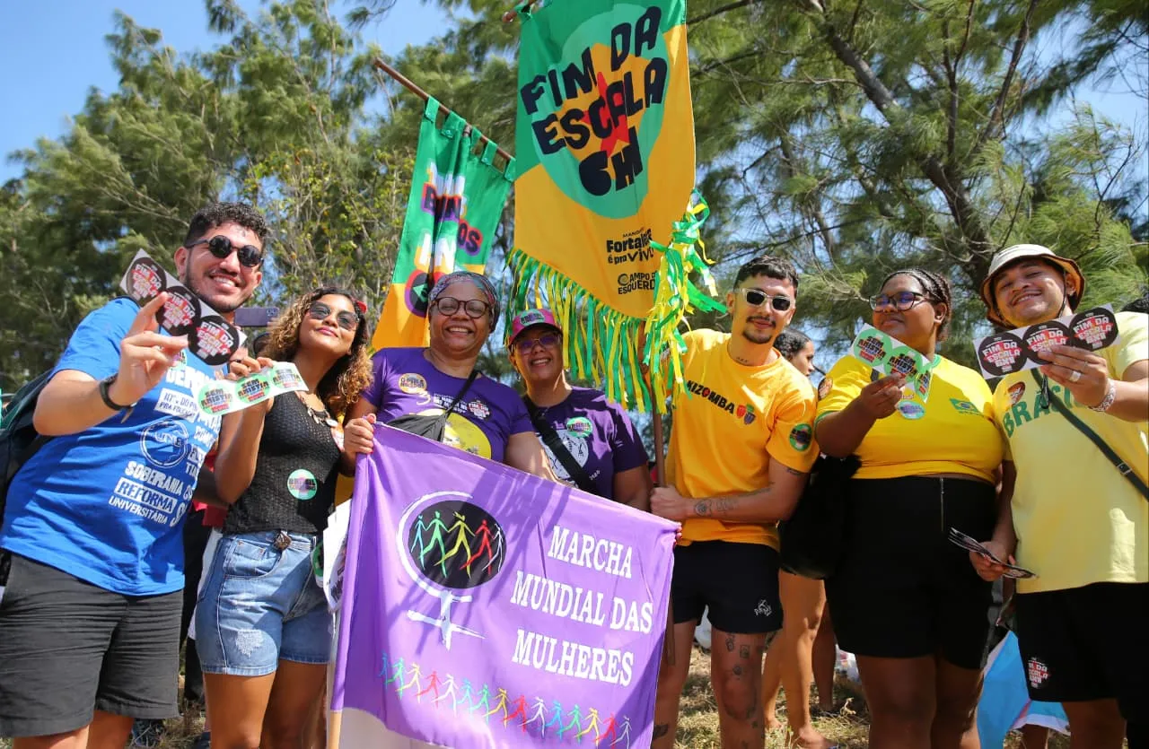 Grito dos Excluídos na Praia do Futuro, em Fortaleza