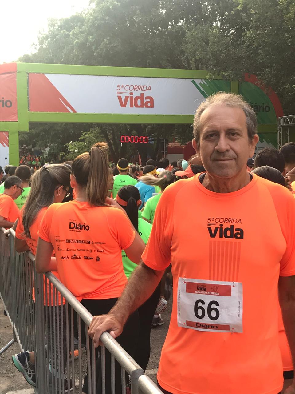 Ronaldo em prova de corrida