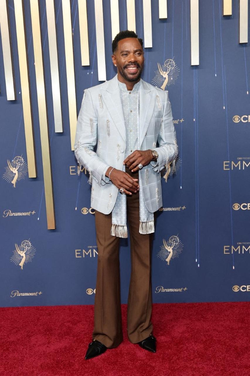 Colman Domingo no tapete vermelho do Emmy Awards