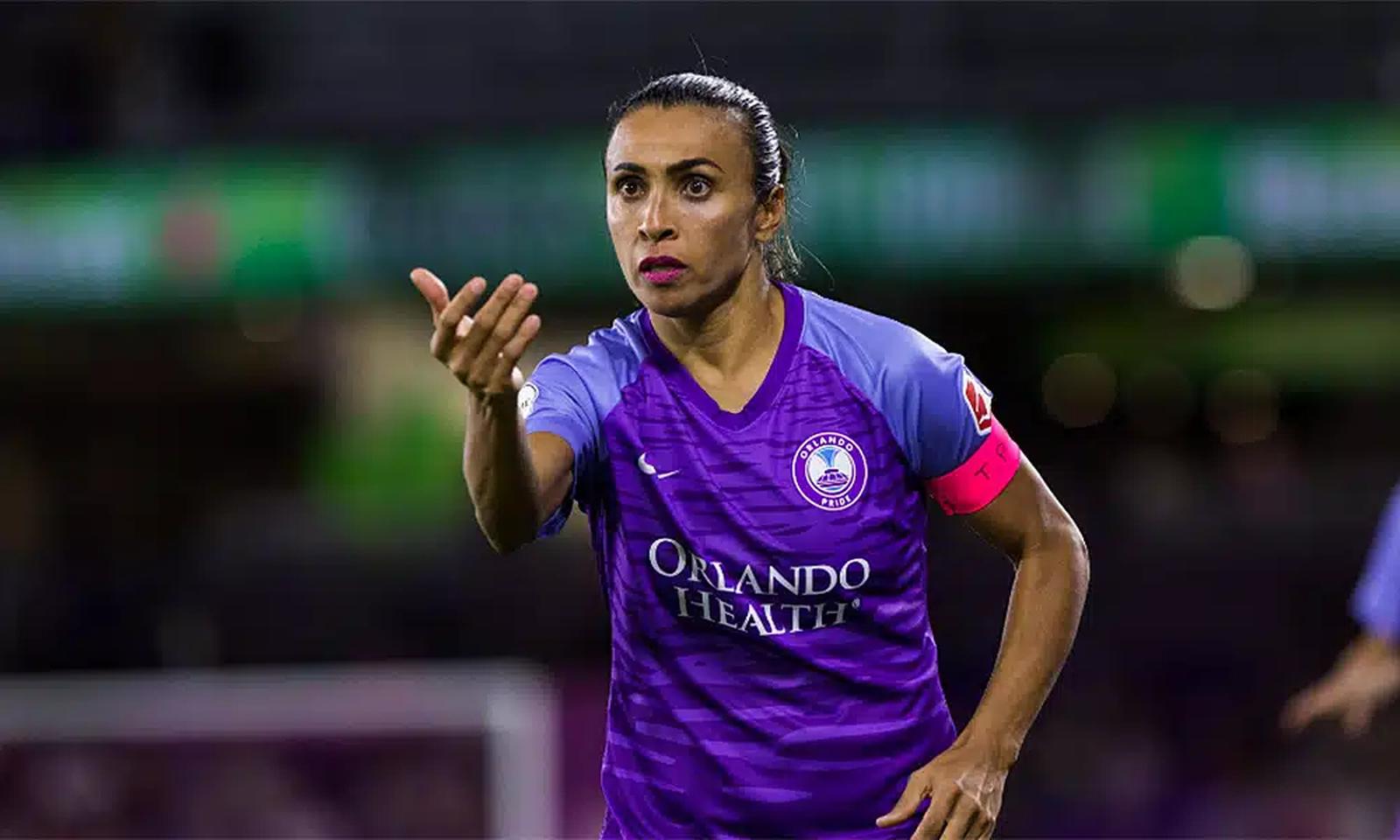 Marta em ação pelo Orlando Pride