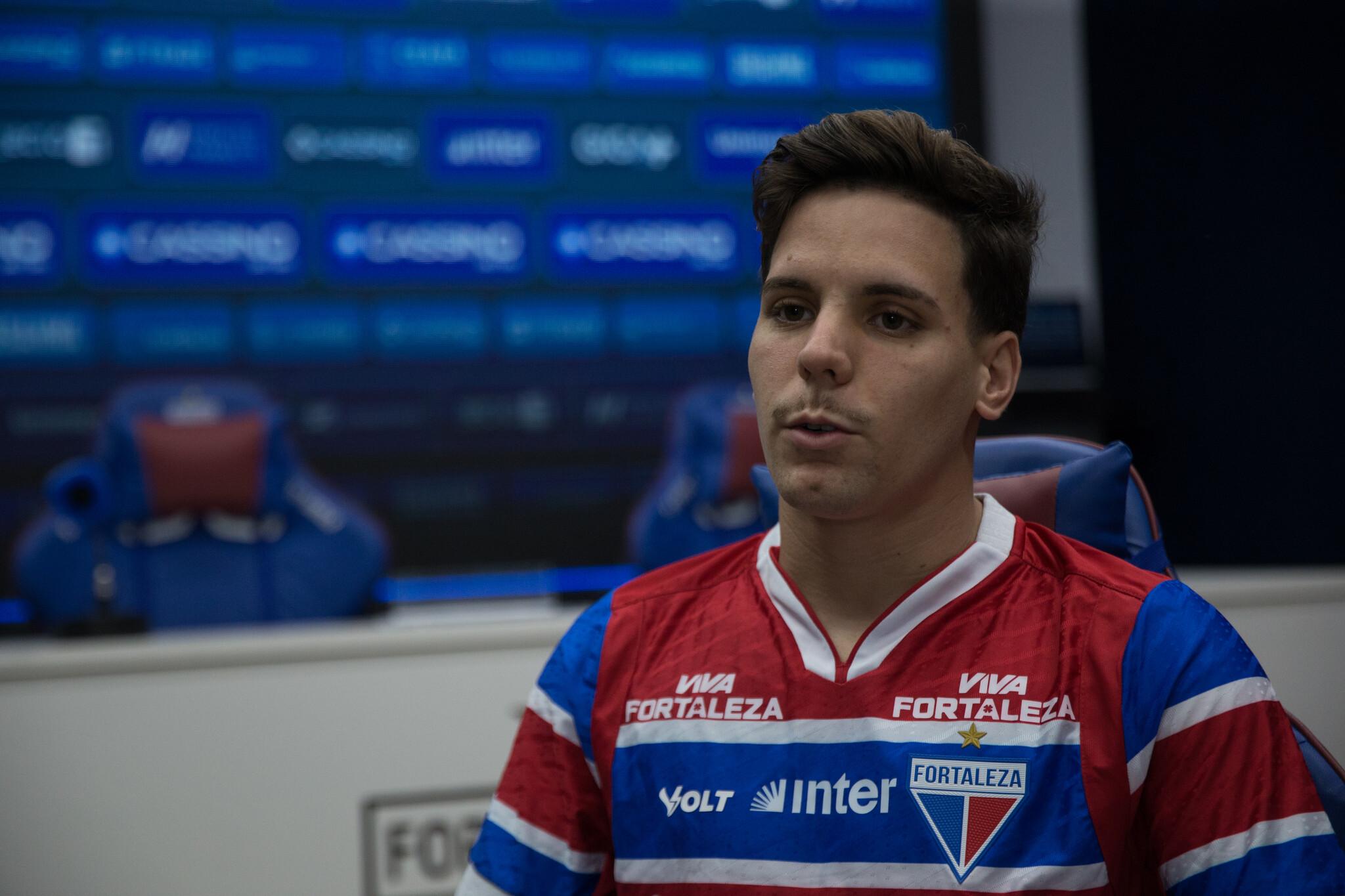 Foto de Lucca Prior, que acredita na permanência do Fortaleza na Série A do Brasileirão