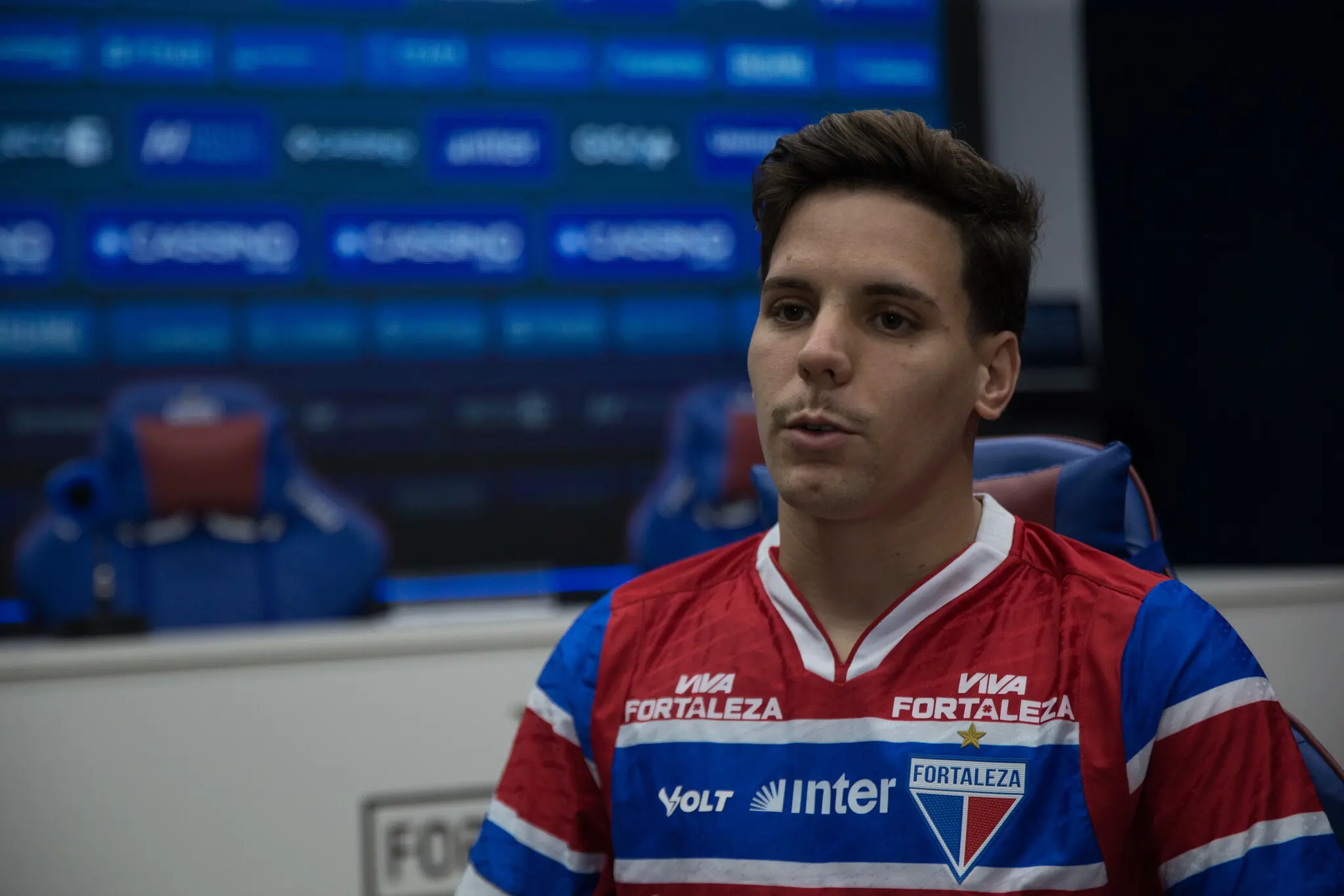 Foto de Lucca Prior, que acredita na permanência do Fortaleza na Série A do Brasileirão