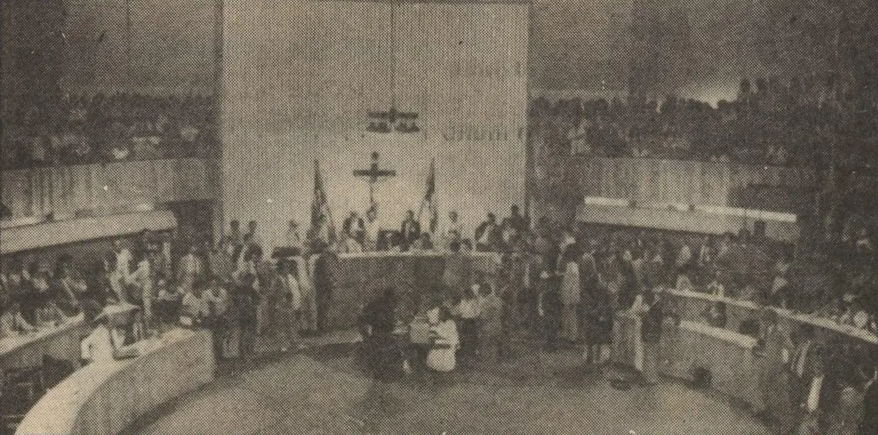 Foto mostra Plenário 13 de Maio durante a sessão que definiu o presidente da Assembleia Legislativa para o biênio 1985/1986
