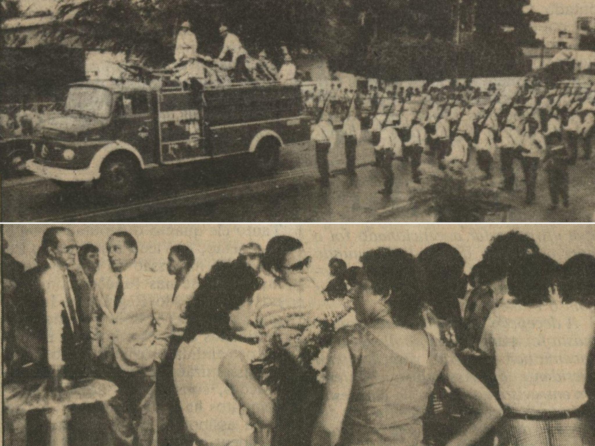 Cortejo e velório de Murilo Aguiar antes do sepultamento em 1º de março de 1985