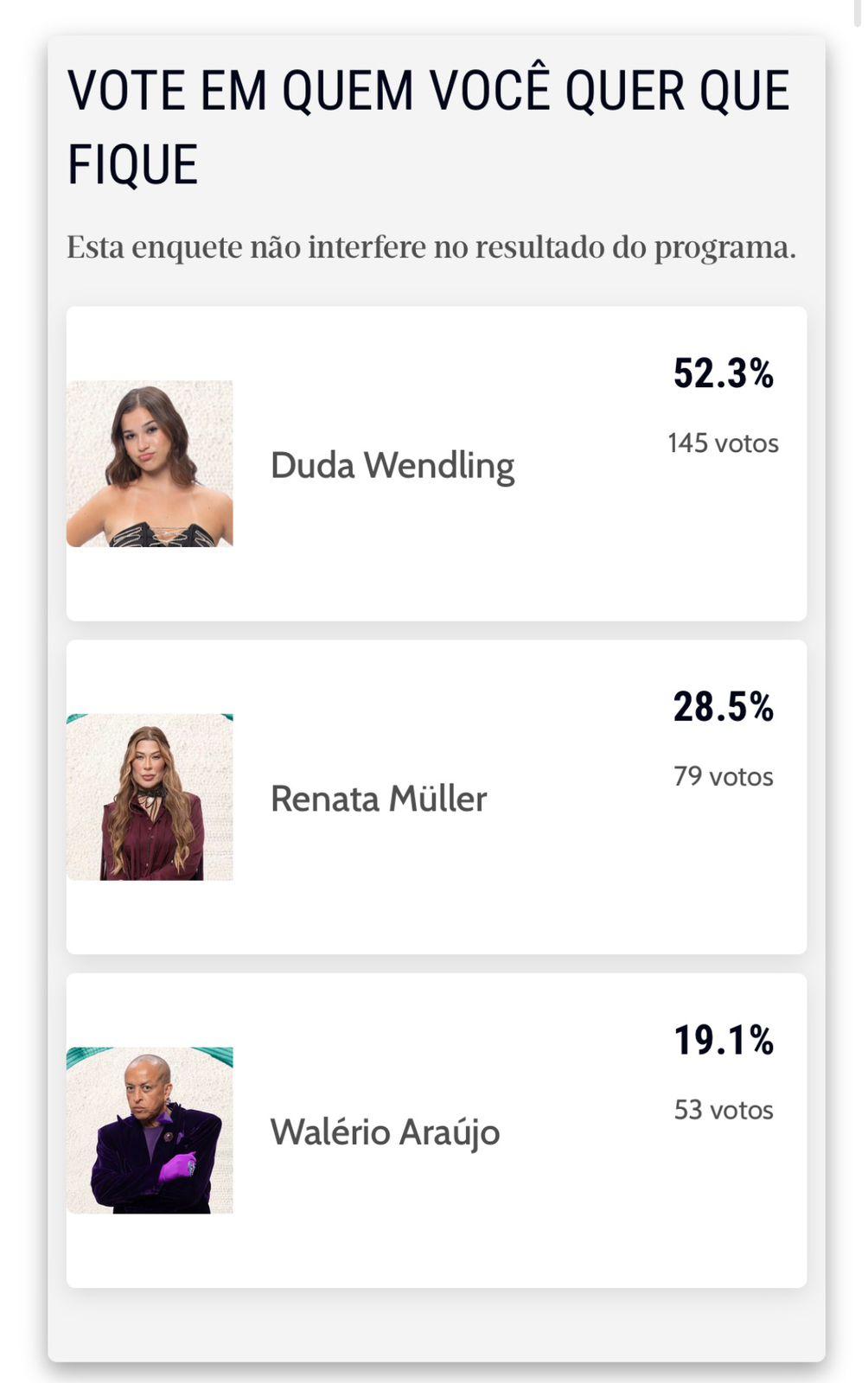 Print da enquete do Diário do Nordeste.