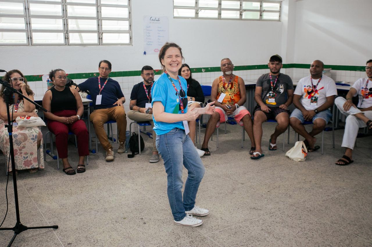 Kátia Freitas ministrou oficina de canto popular no Festival MI, em julho: 'Oportunidade de me reaproximar da música'