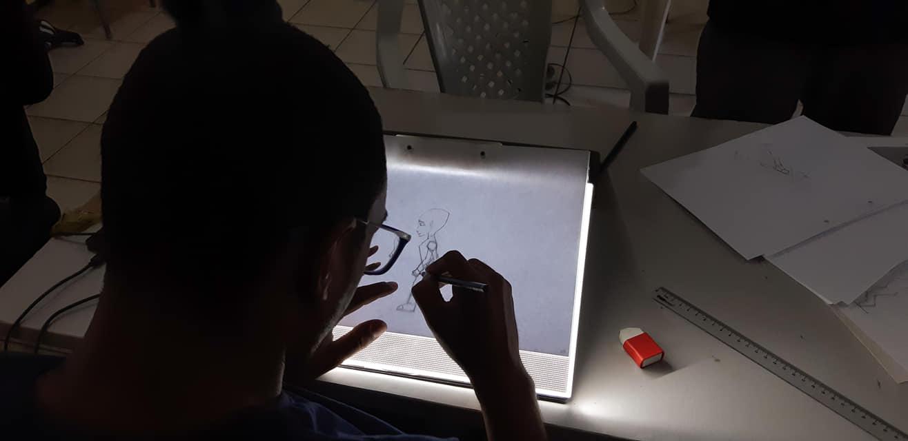 Técnicas de animação também são ensinadas no contexto da escola