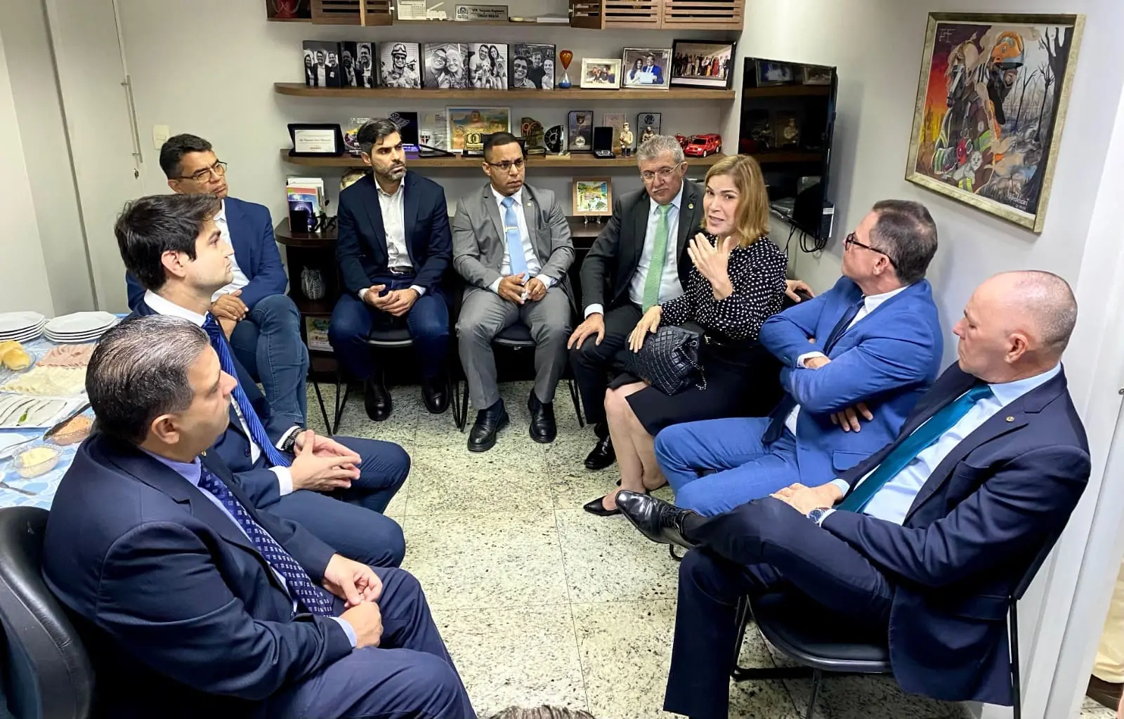 Foto do Café da Oposição da Alece nesta terça-feira (21)