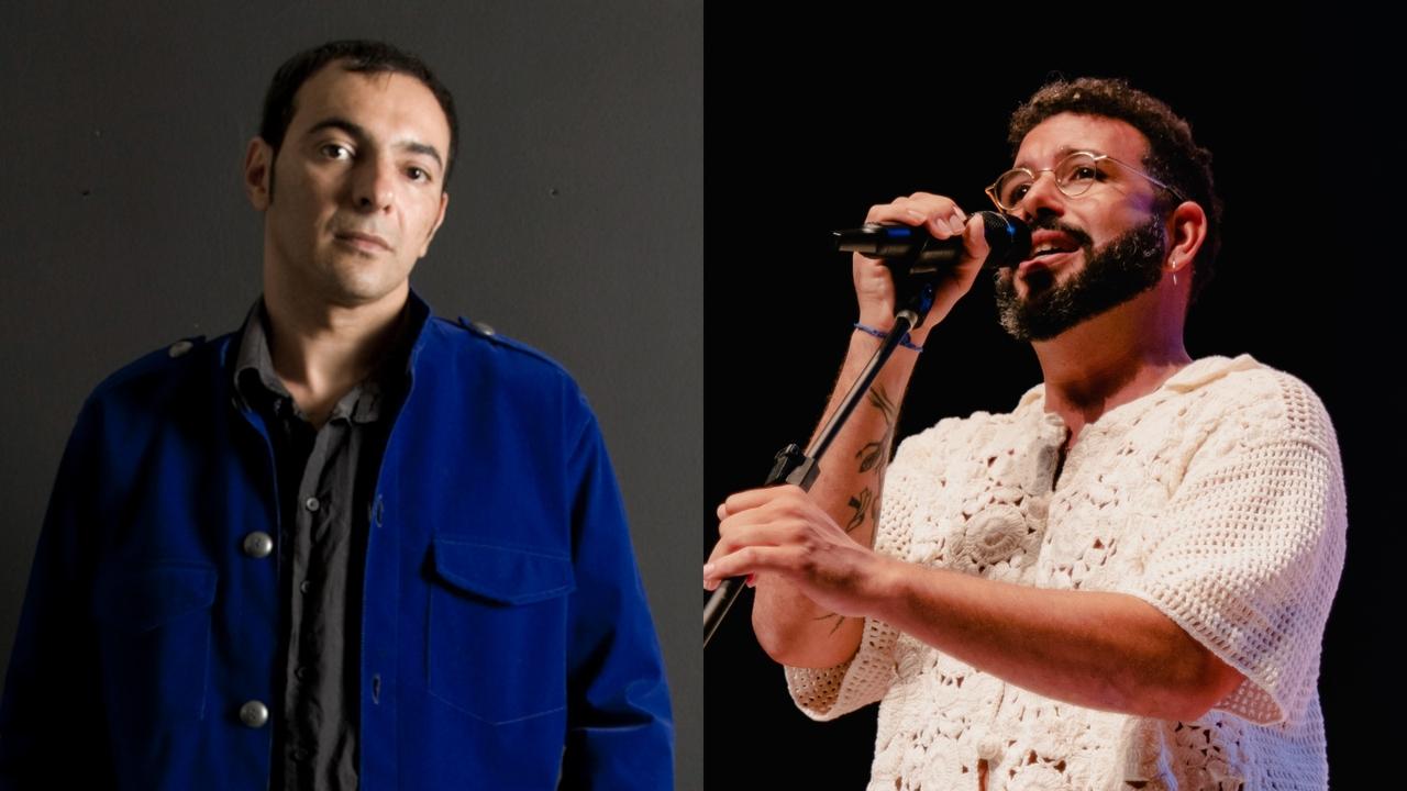 Montagem com fotos dos artistas cearenses Ortinho e Juruviara.