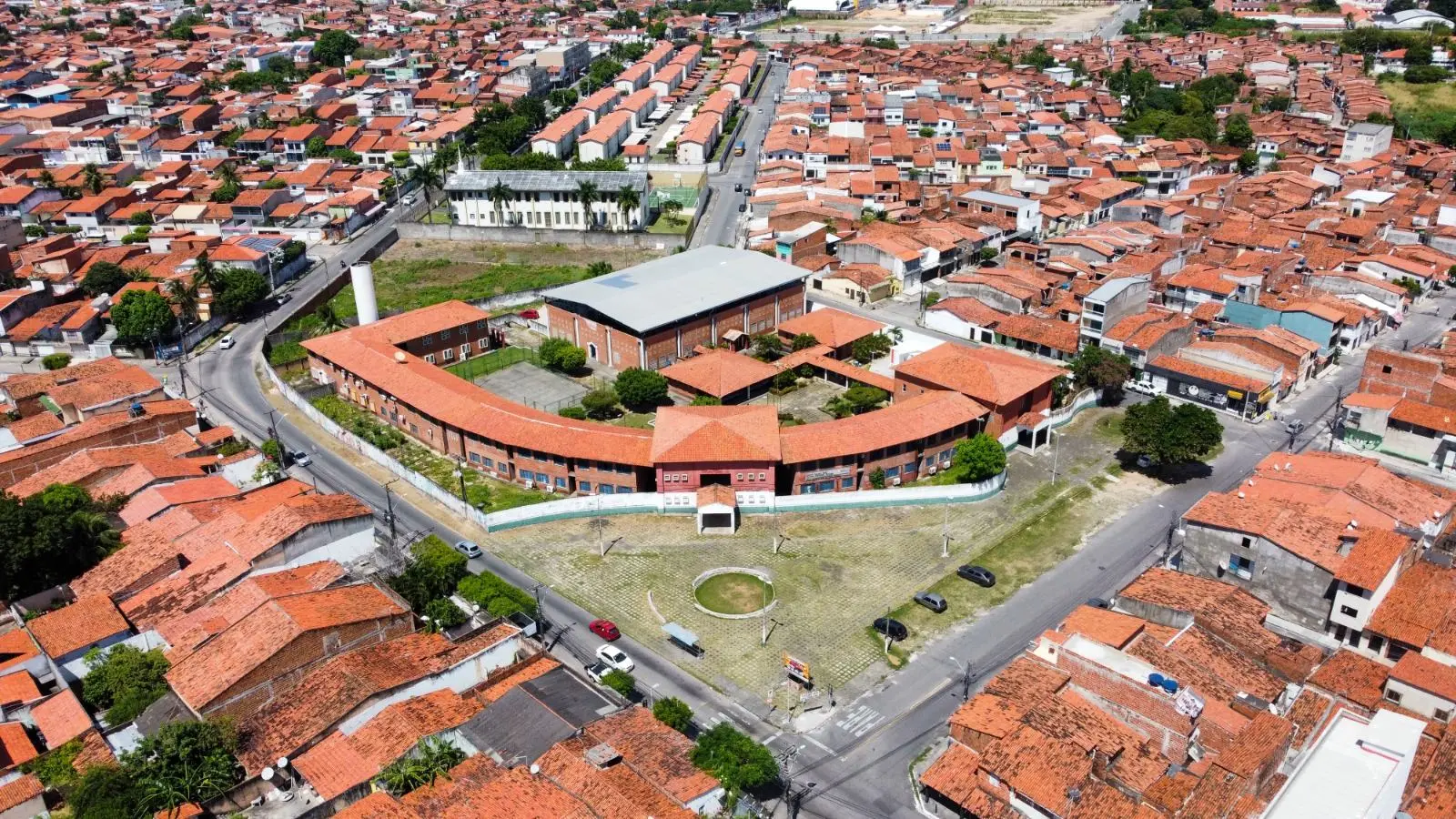 Foto aérea do bairro, em Fortaleza