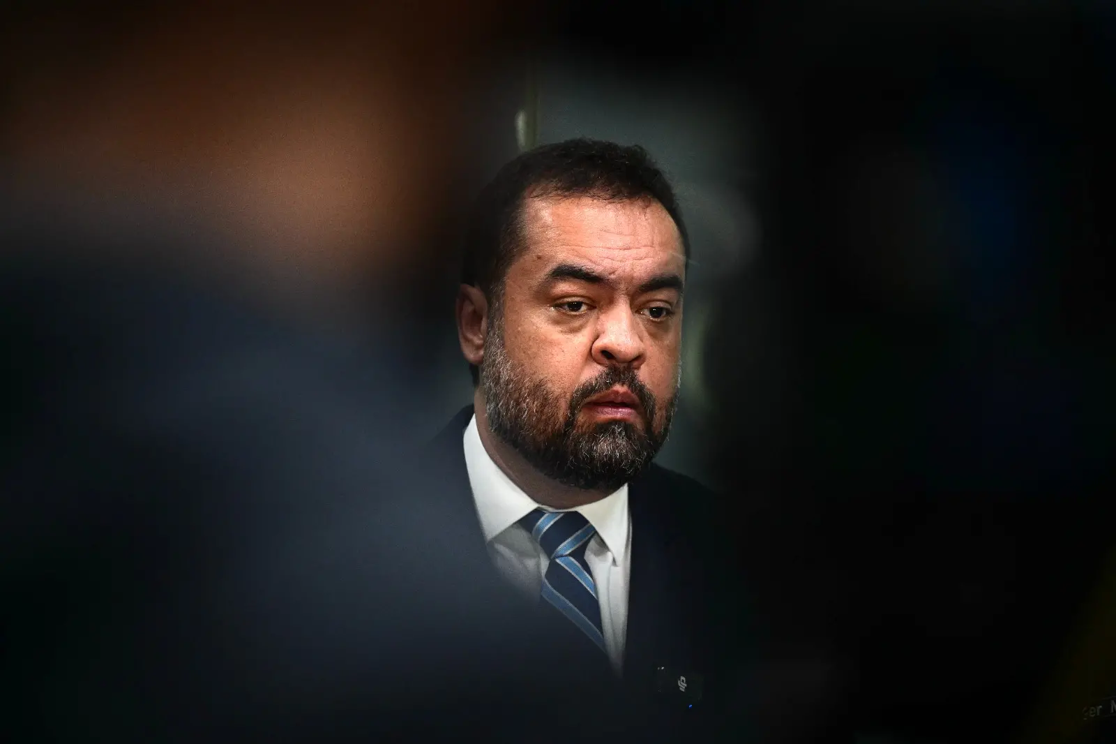 Governador do Rio de Janeiro, Cláudio Castro, fala em coletiva.