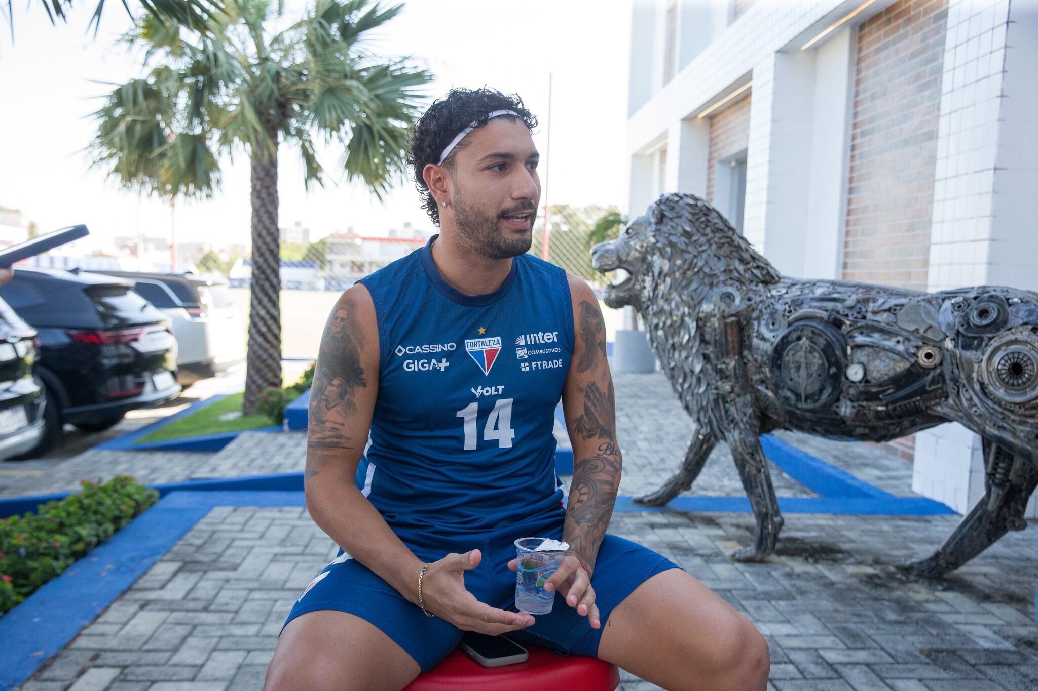 Foto de Mancuso, que destaca o jogo contra o Santos como uma final para o Fortaleza