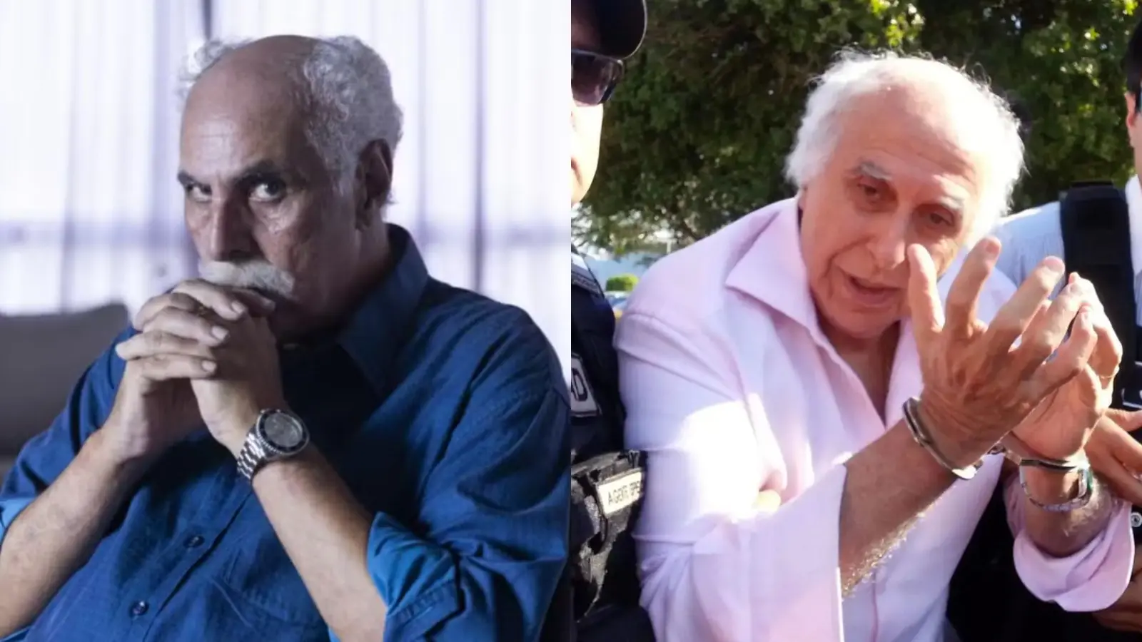 Anselmo Vasconcelos e Roger lado a lado em uma foto colagem para matéria sobre personagens mais notórios do país.