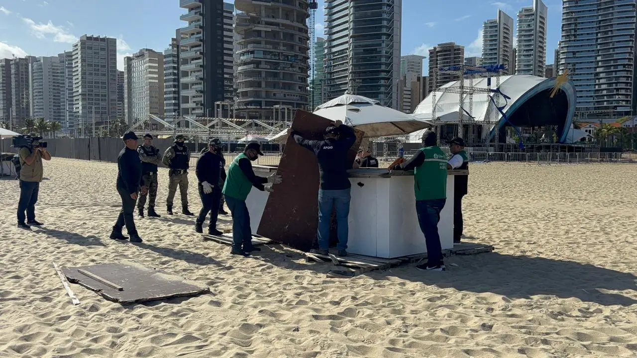 Estruturas retiradas do Aterro.