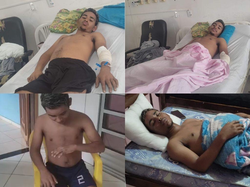 Foto de Diego Wiliam, que viralizou nas redes sociais ao mostrar que divide a mesma sala de aula com a mãe, Dilma, no EJA.