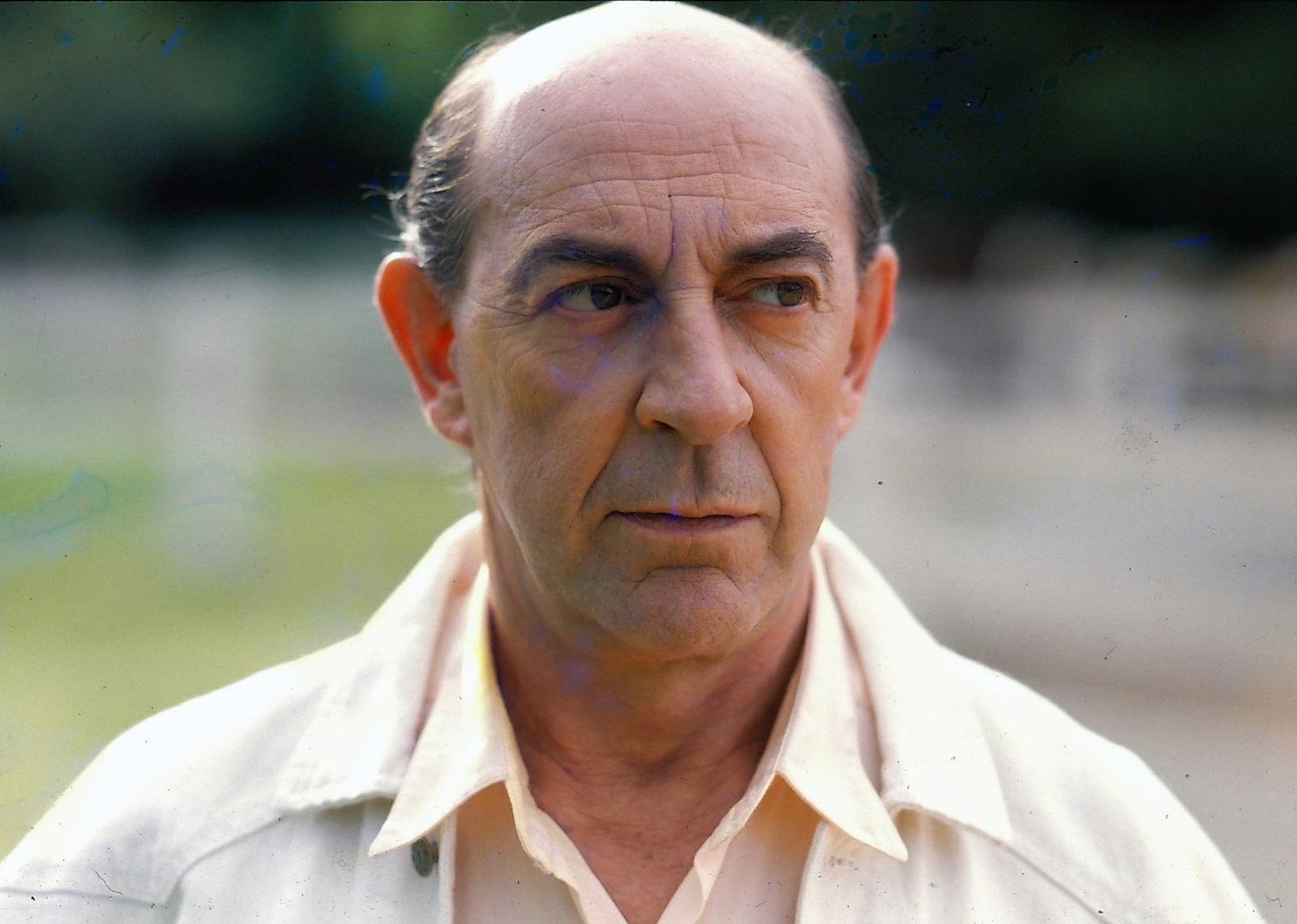 Raul Cortez durante cena de novela.