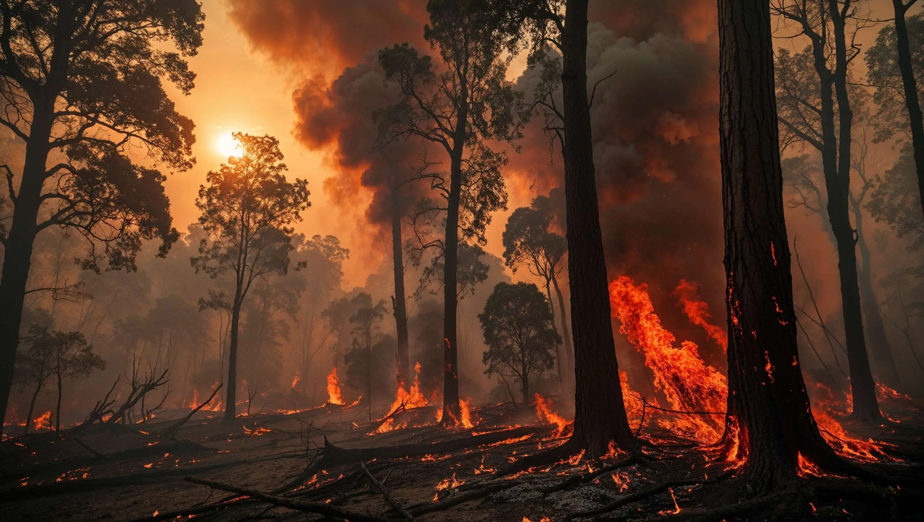 Imagem de queimadas para matéria sobre saiba o que são as COPs do clima e por que elas são importantes para o futuro do planeta.