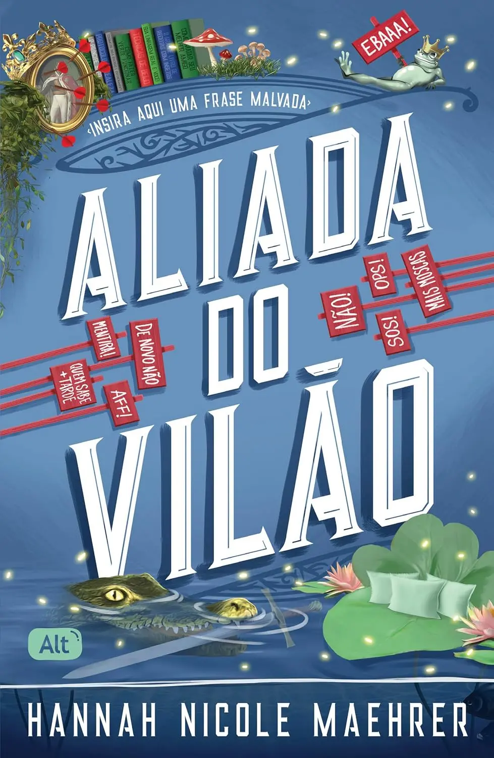 Capa do livro Aliada do Vilão para matéria sobre lançamentos de fantasia.