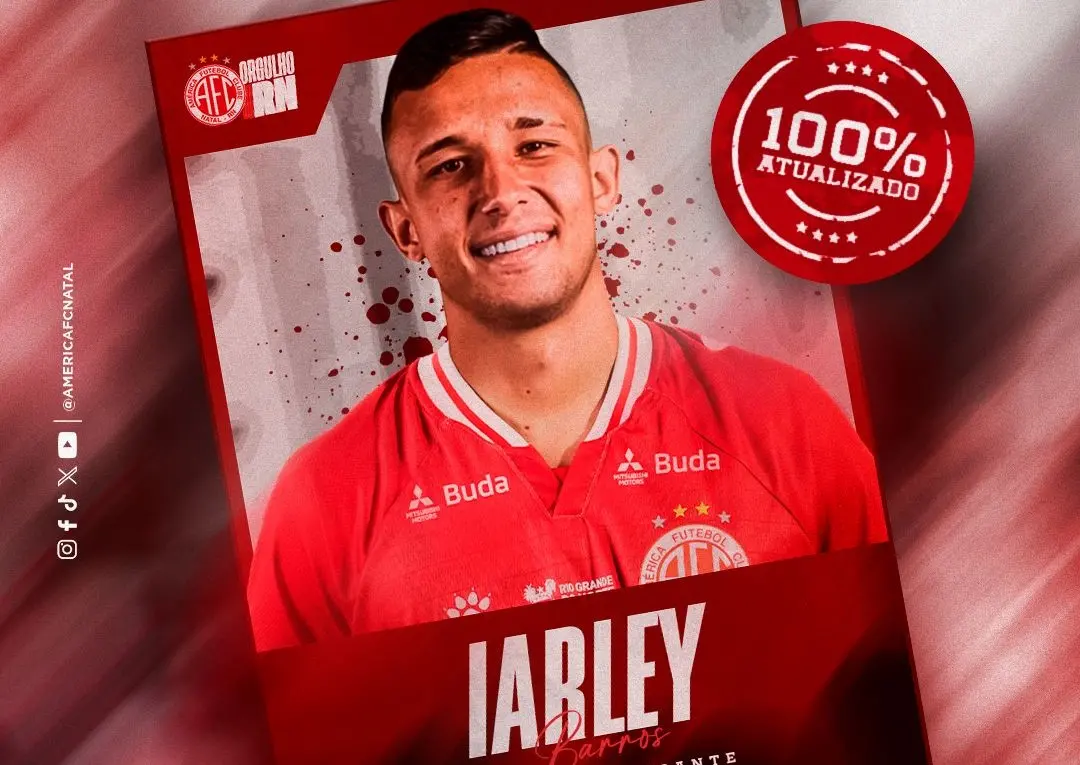 Iarley em ação pelo América-RN