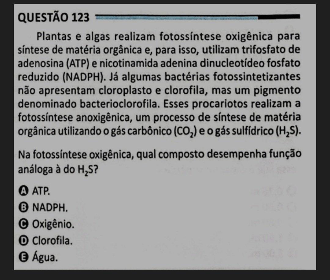 Imagem da questão que deve ser anulada do Enem 2025.