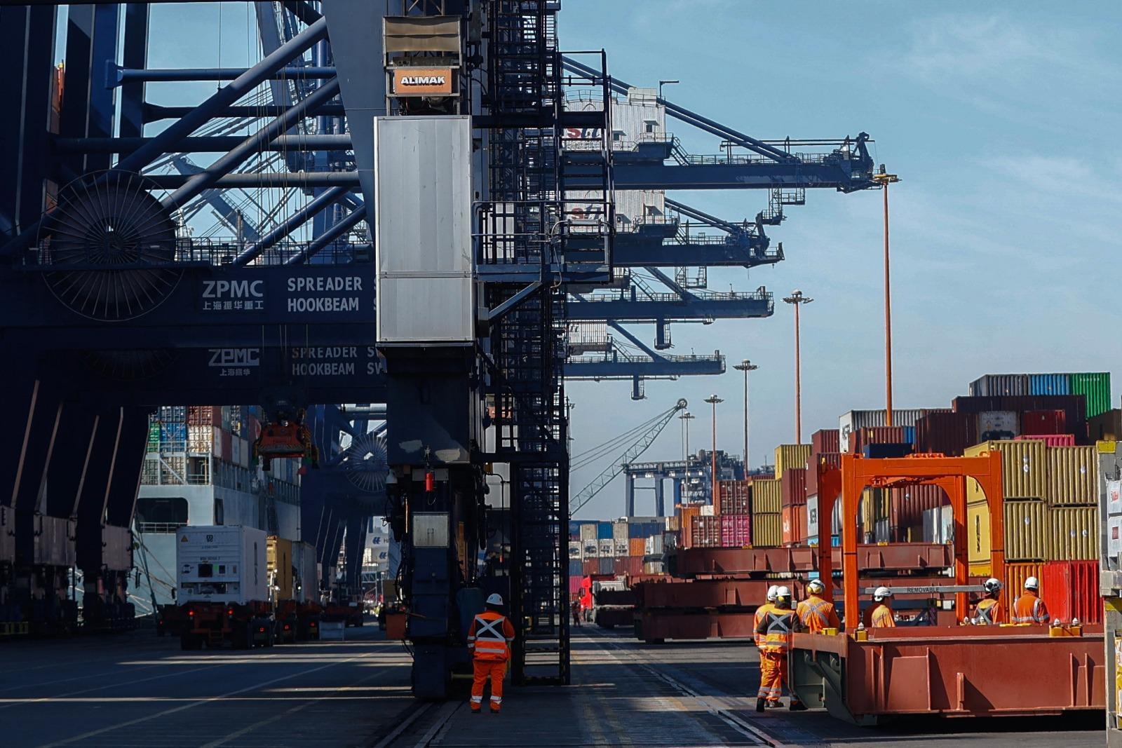 Foto do Porto de Santo Antonio, no Chile.
