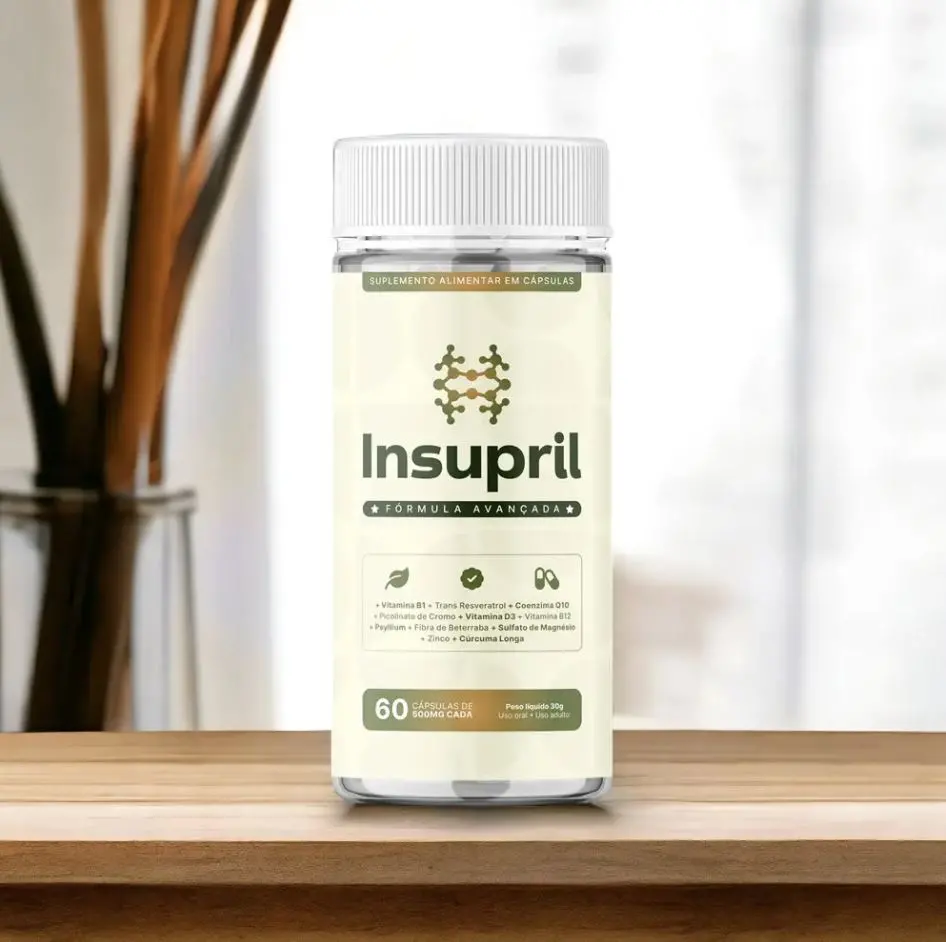 Suplemento alimentar Insupril, proibido pela Anvisa no Brasil.