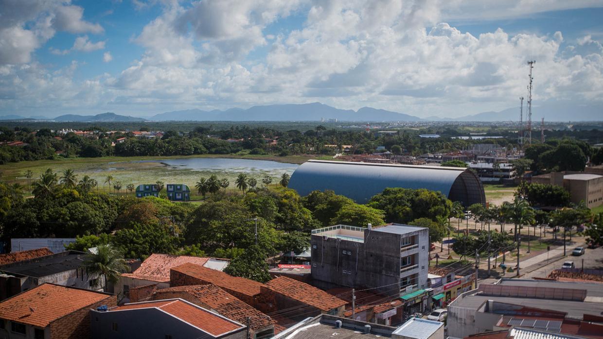 Imagem aérea do município do Eusébio.