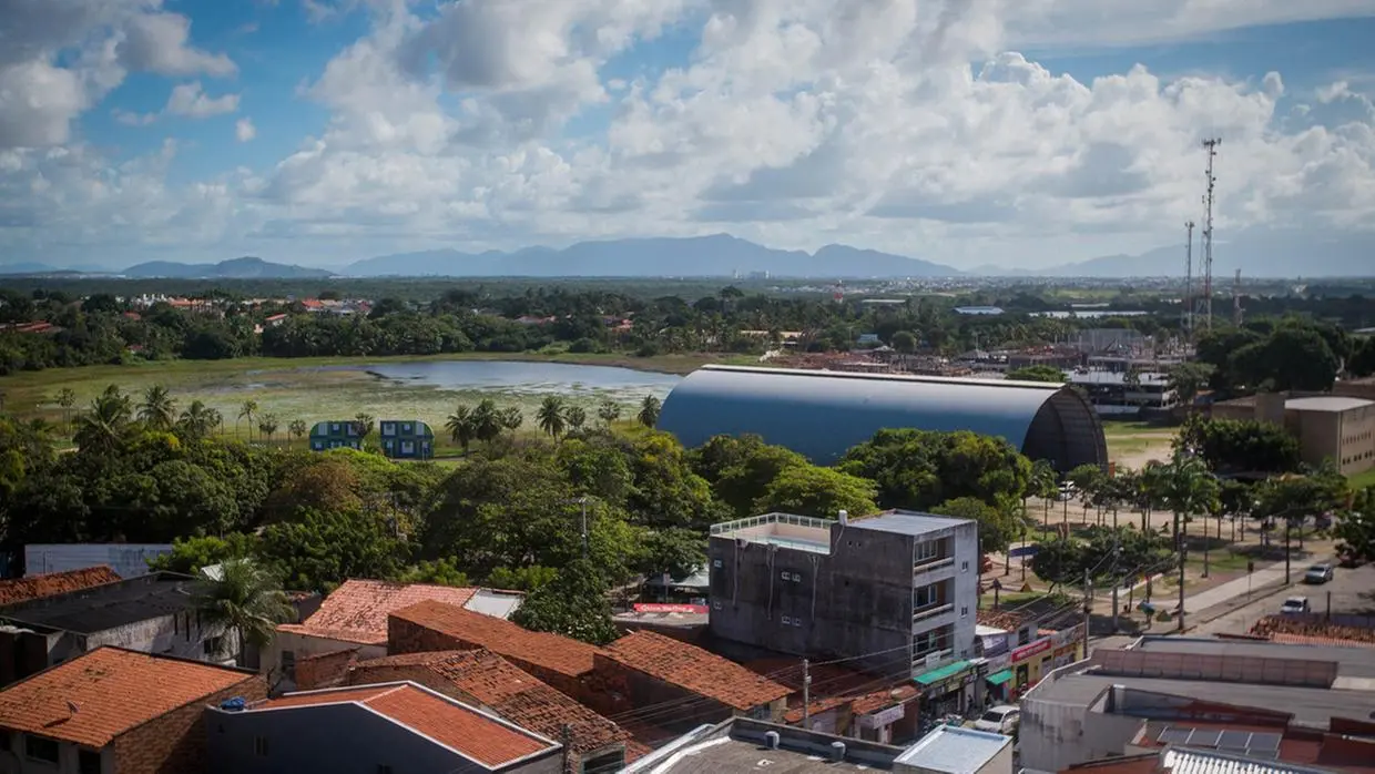 Imagem aérea do município do Eusébio.