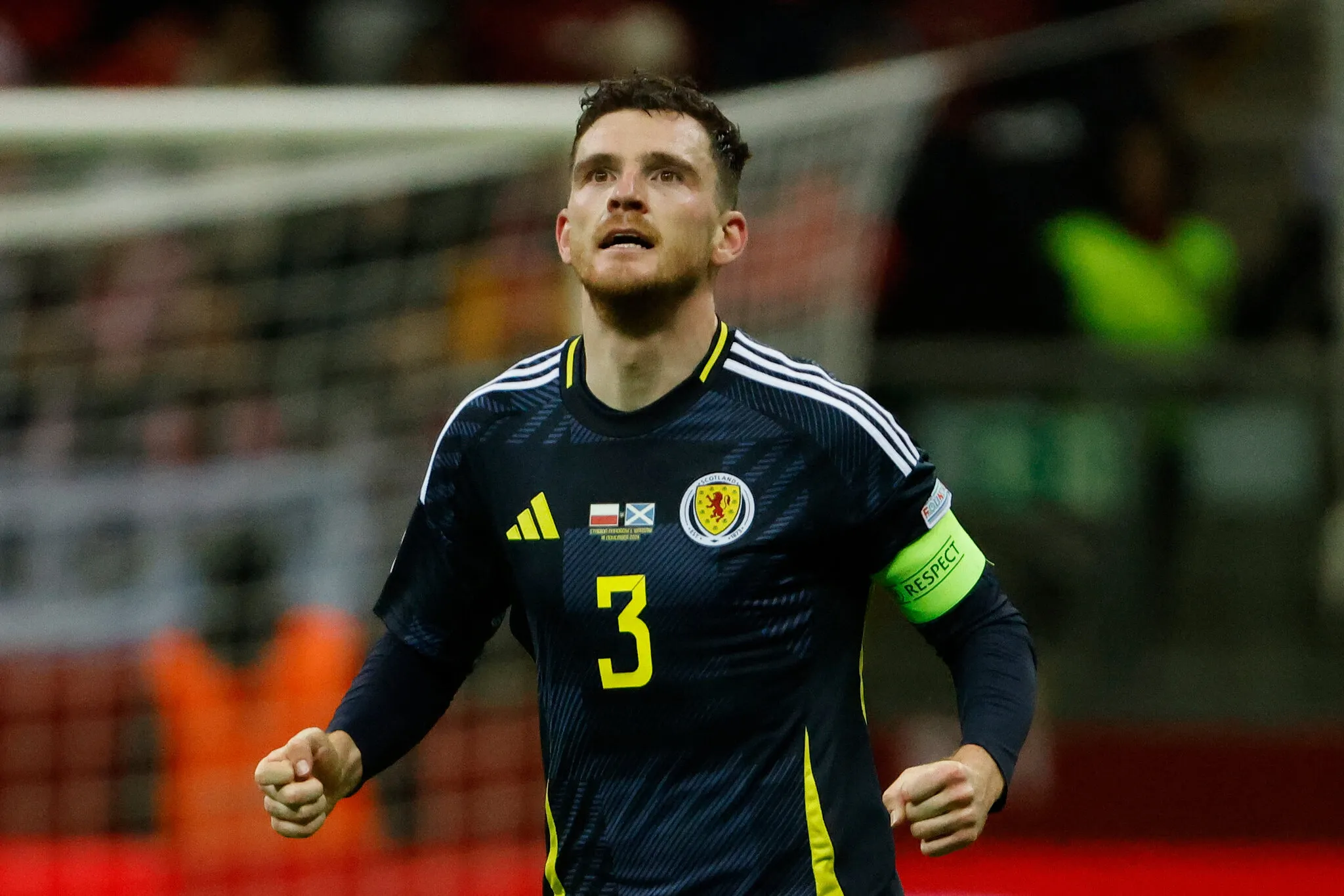 Andy Robertson, jogador da Escócia