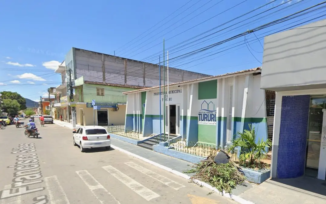 Foto da prefeitura de Tururu, no interior do Ceará.