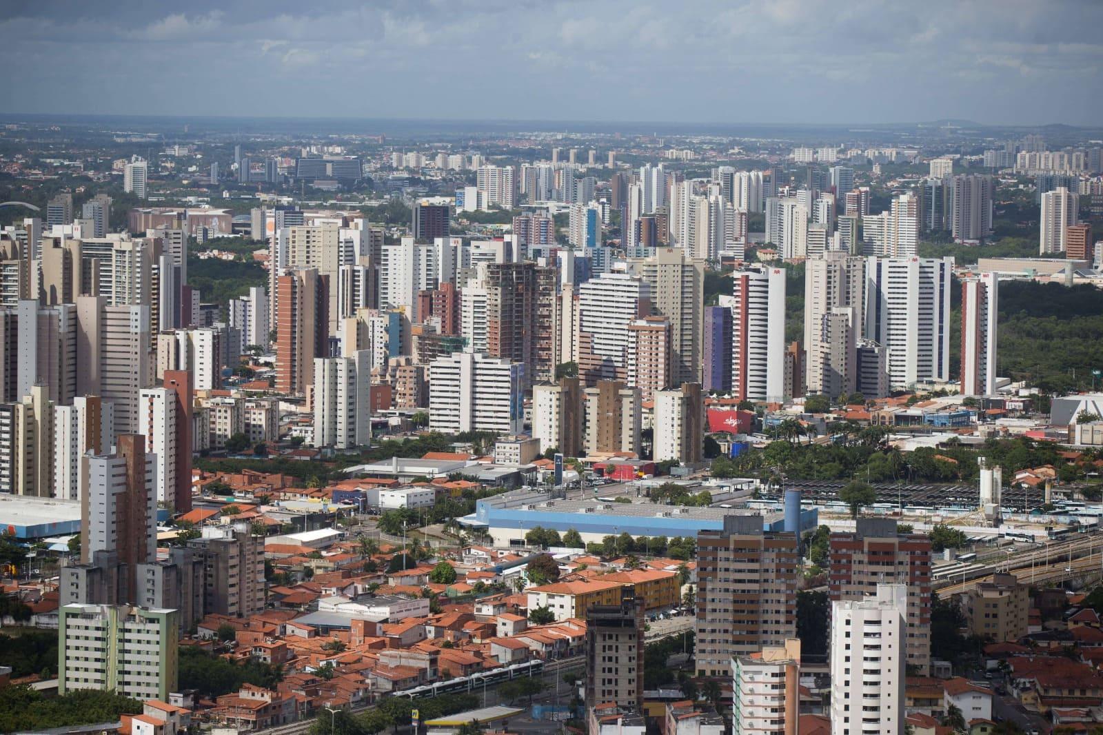 Foto aérea de Fortaleza.