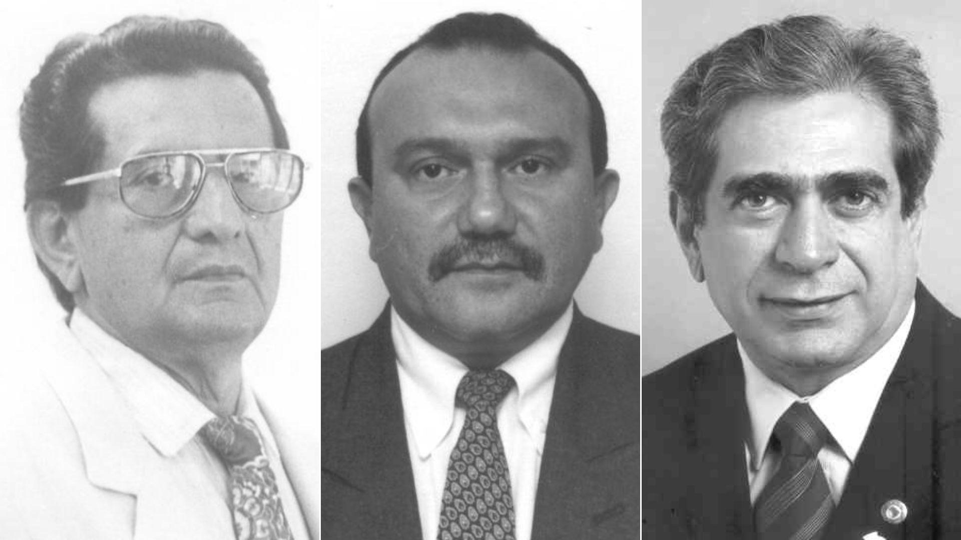 Fotos mostram retratos dos deputados estaduais João Viana de Araújo, Fernando Hugo e Zezinho Albuquerque.