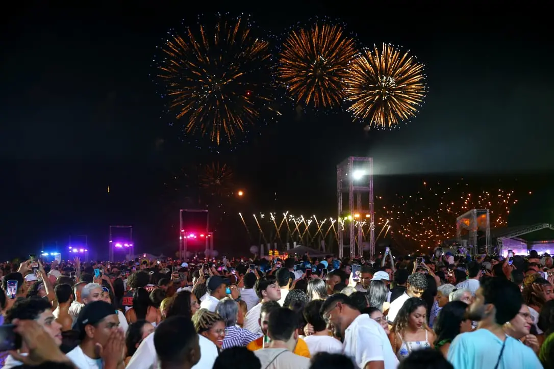 fogos Réveillon em Fortaleza.