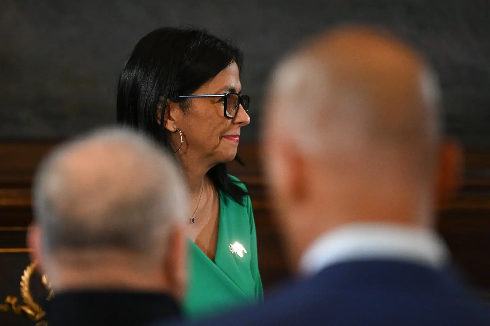 Delcy em foto de perfil.