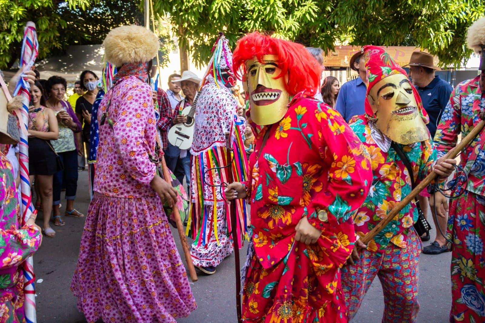 Imagem mostra a tradicional festa de Reis no estado de Goiás.