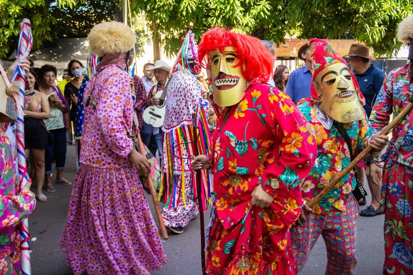 Imagem mostra a tradicional festa de Reis no estado de Goiás.