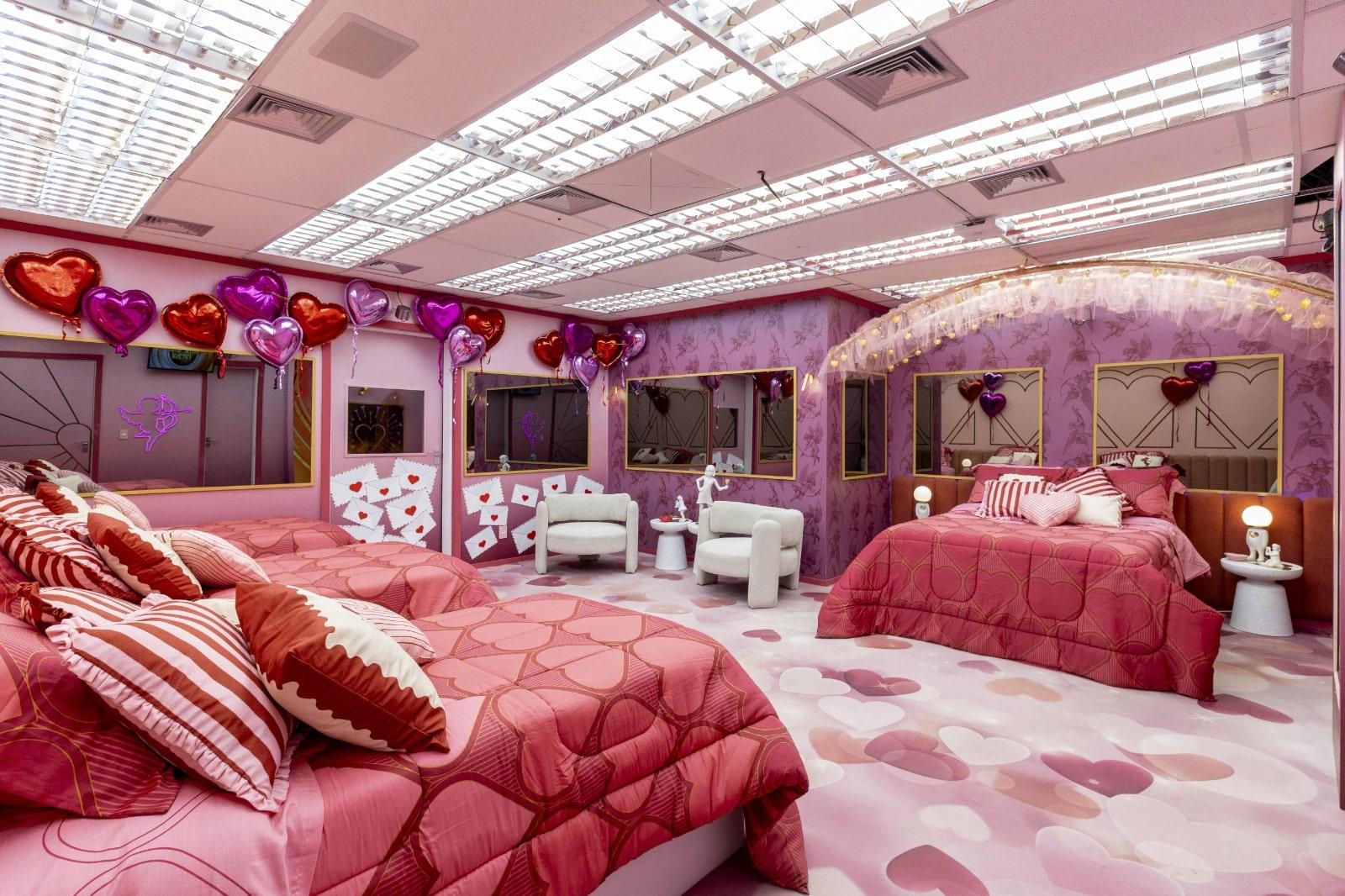 foto do quarto do amor do BBB 26.