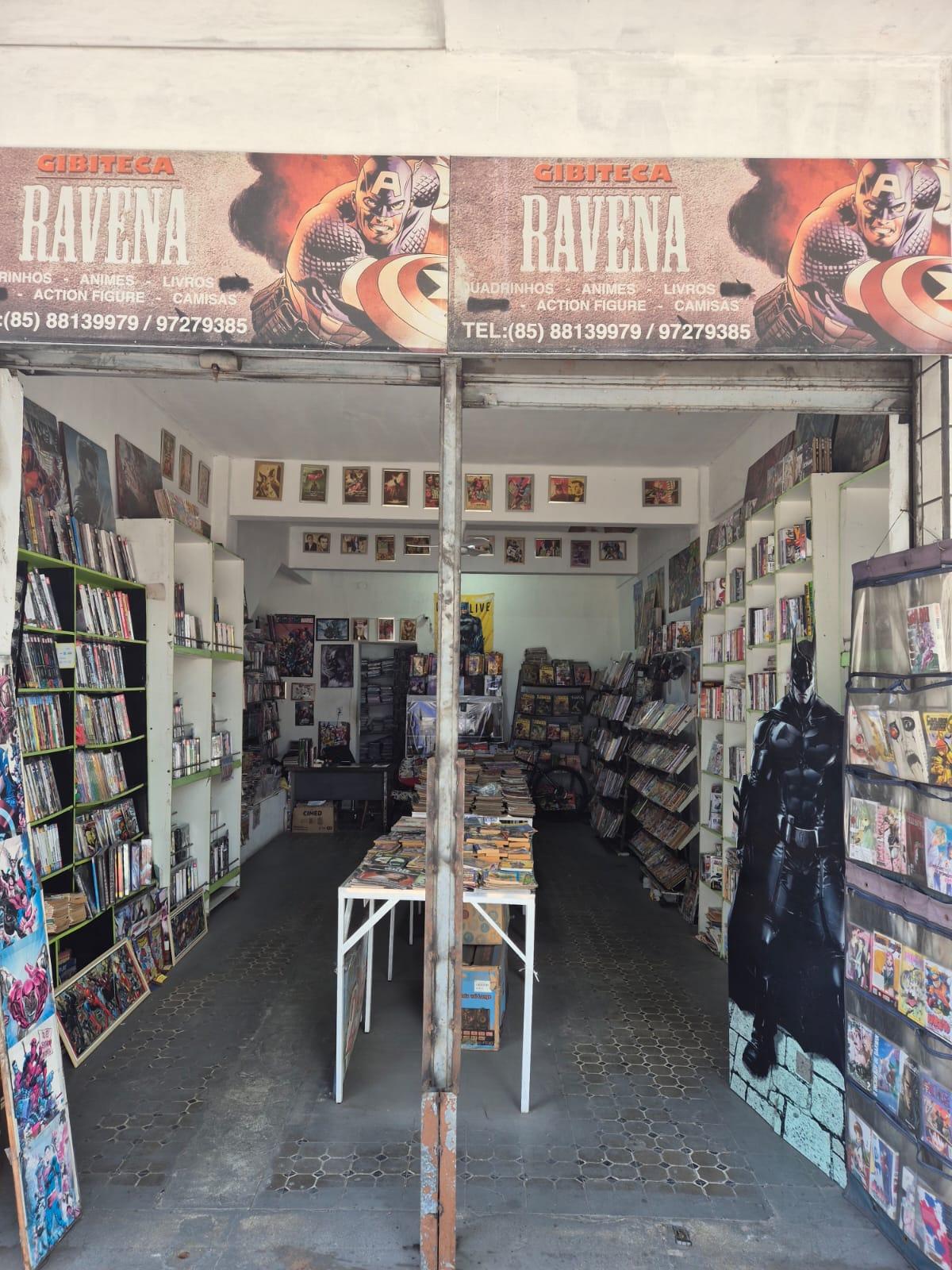 Foto da fachada da Gibiteria Ravena.