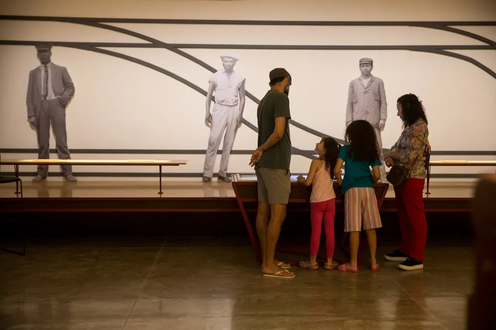 No Museu, há uma ala relacionada aos trabalhadores da ferrovia.