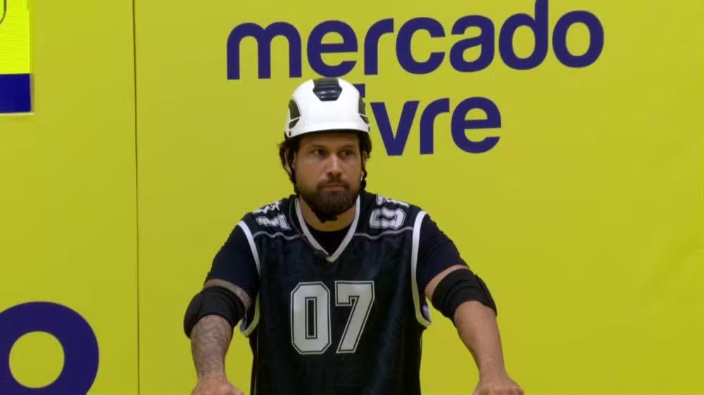 Brígido no campo da prova do líder do BBB26.