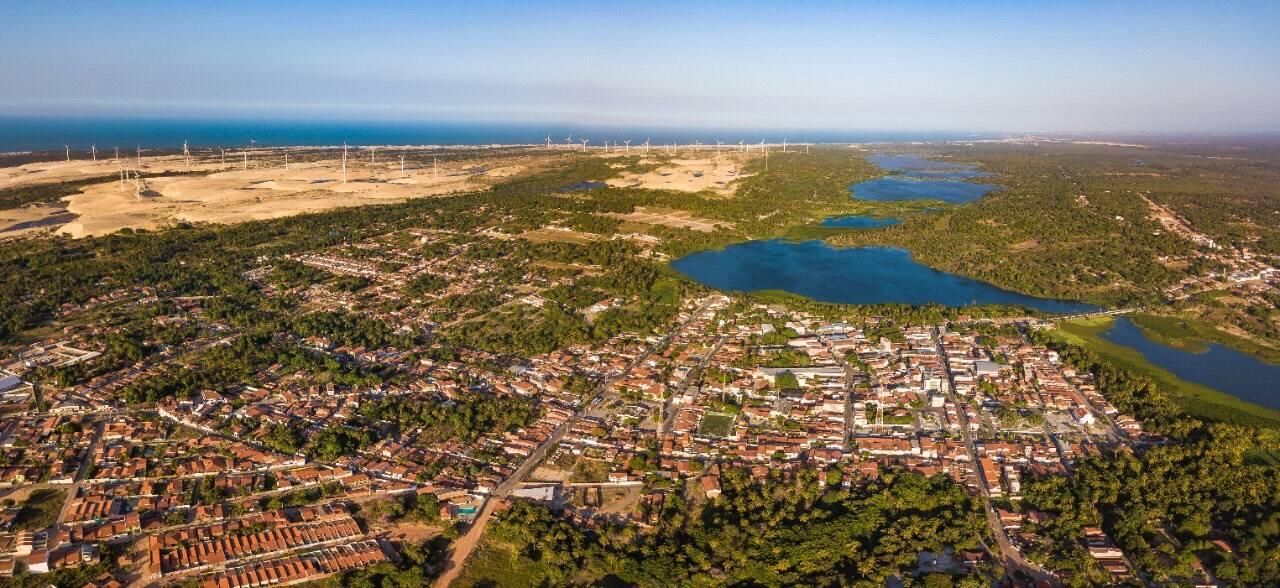 Foto aérea de Trairi, no Ceará.