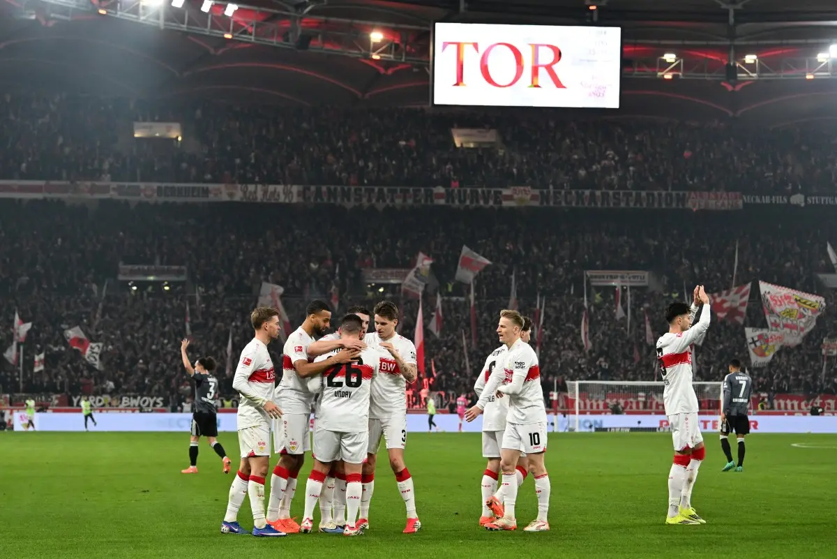 Jogo entre Stuttgart e Frankfurt