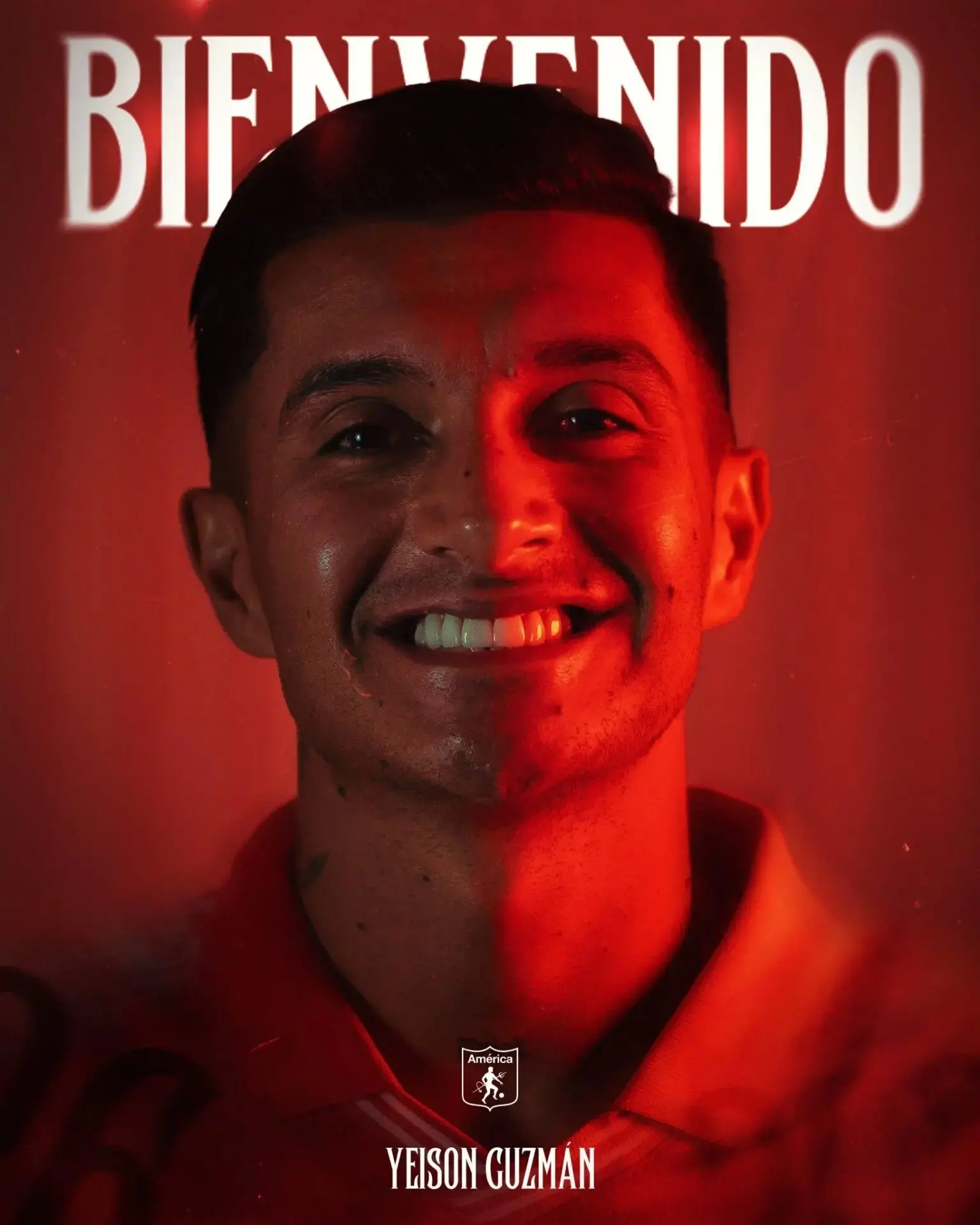 Guzmán em anúncio oficial do América de Cali