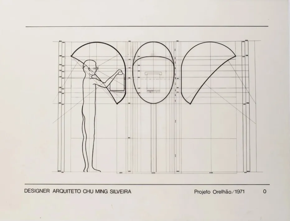 O projeto original do Orelhão, nomeado inicialmente de Chu II, foi criado em 1971.