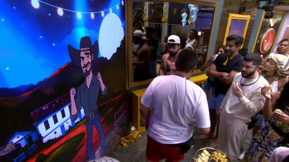Confinados receberam roupas de festa para o momento com o líder.