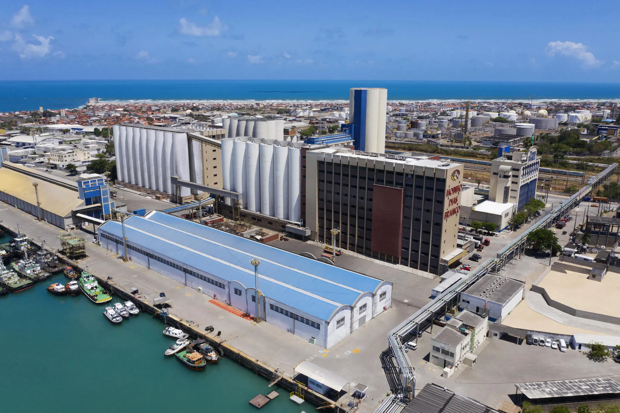 Vista aérea do Moinho Dias Branco.